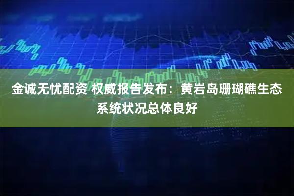 金诚无忧配资 权威报告发布：黄岩岛珊瑚礁生态系统状况总体良好